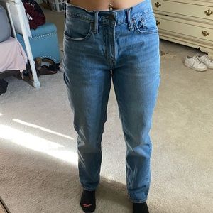 straight cut jeans